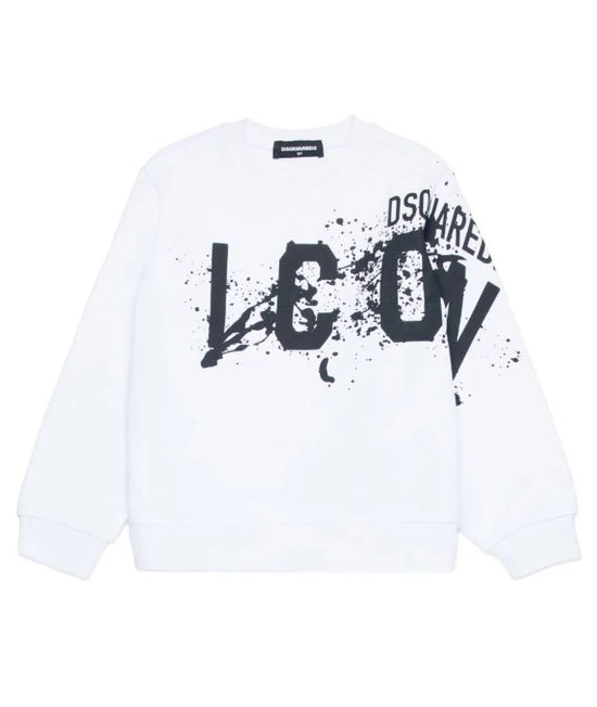 Dsquared2 Felpa girocollo con stampa