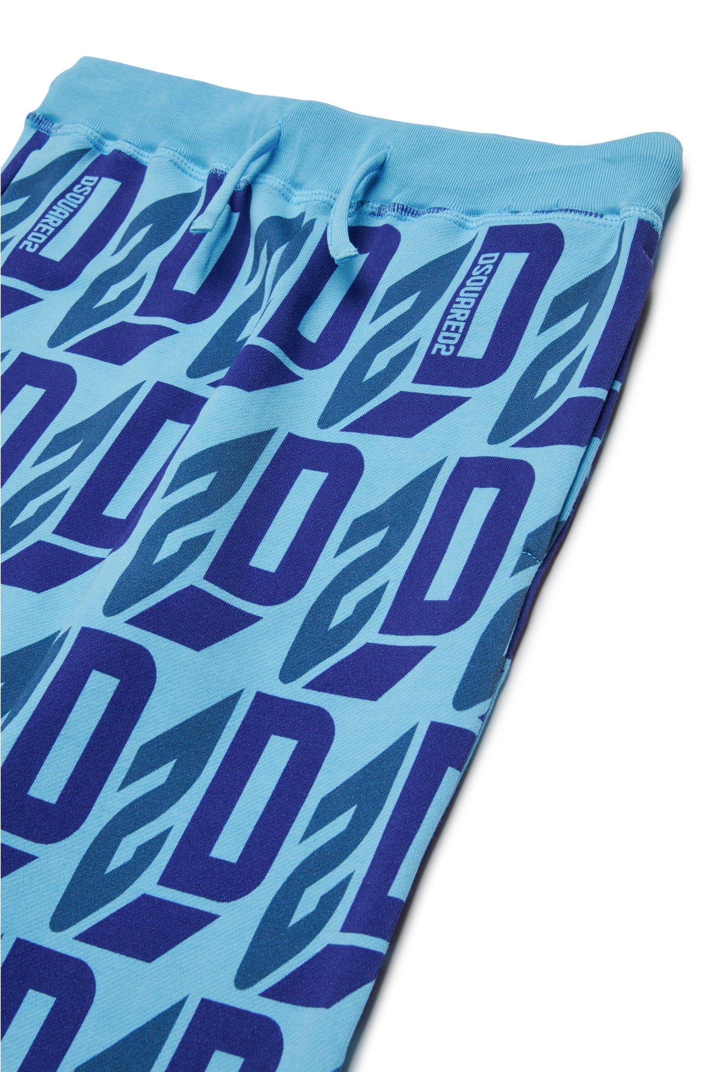 Pantaloni jogger allover logo D2 effetto 3D