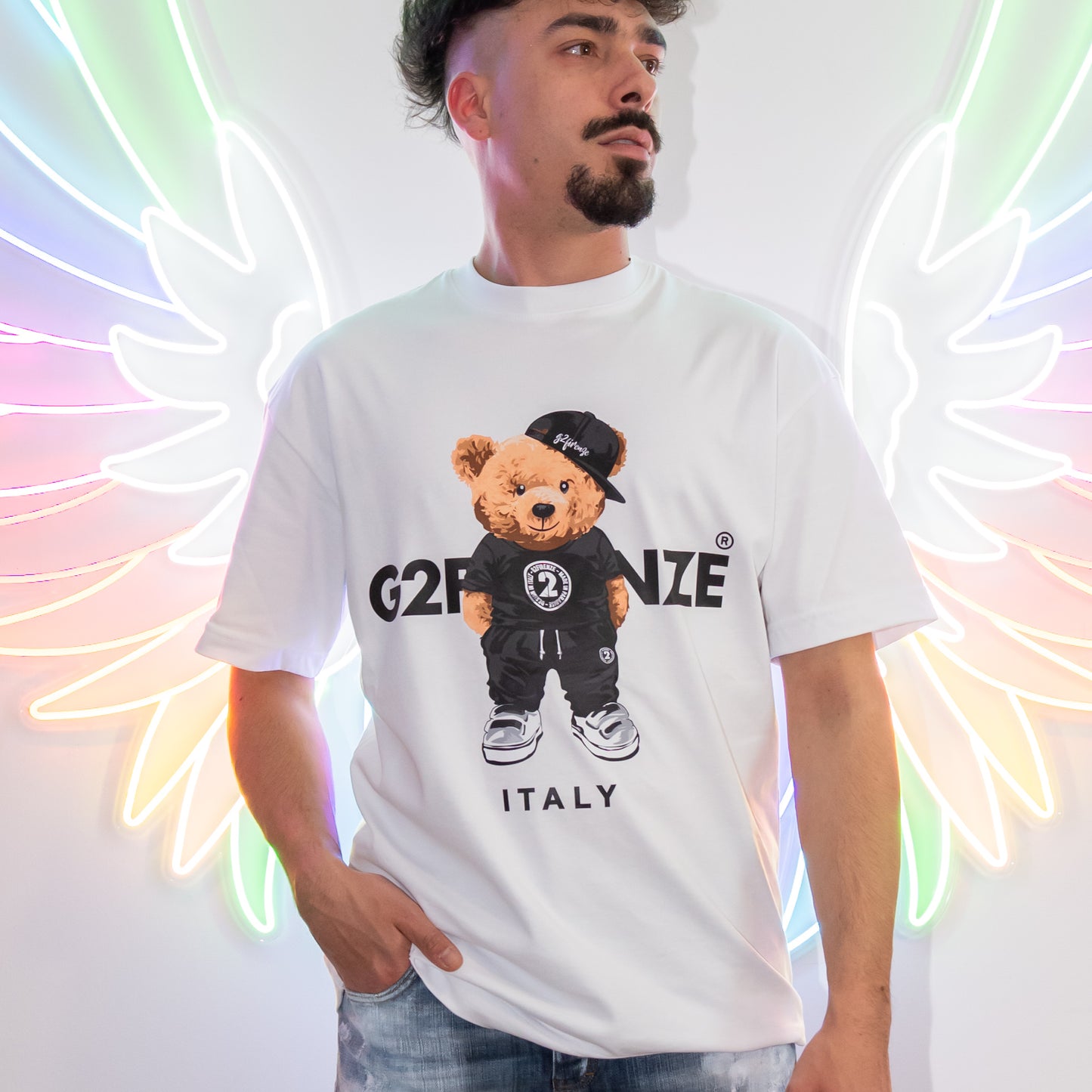 t shirt orso bianca g2 firenze