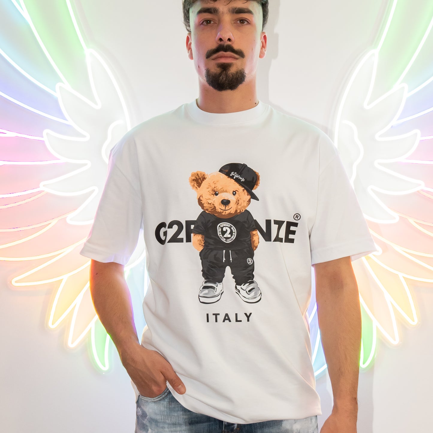 t shirt orso bianca g2 firenze