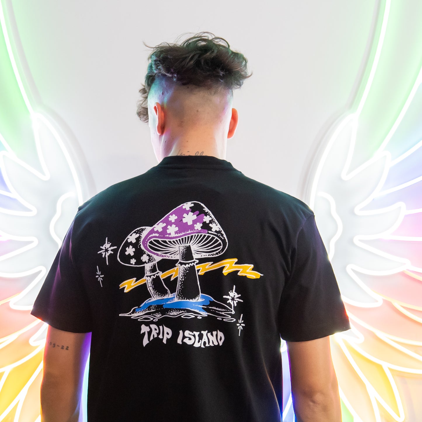 T shirt uomo fungo 2 nera comme des fuckdown