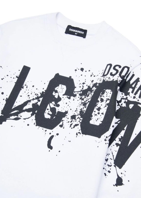 Dsquared2 Felpa girocollo con stampa