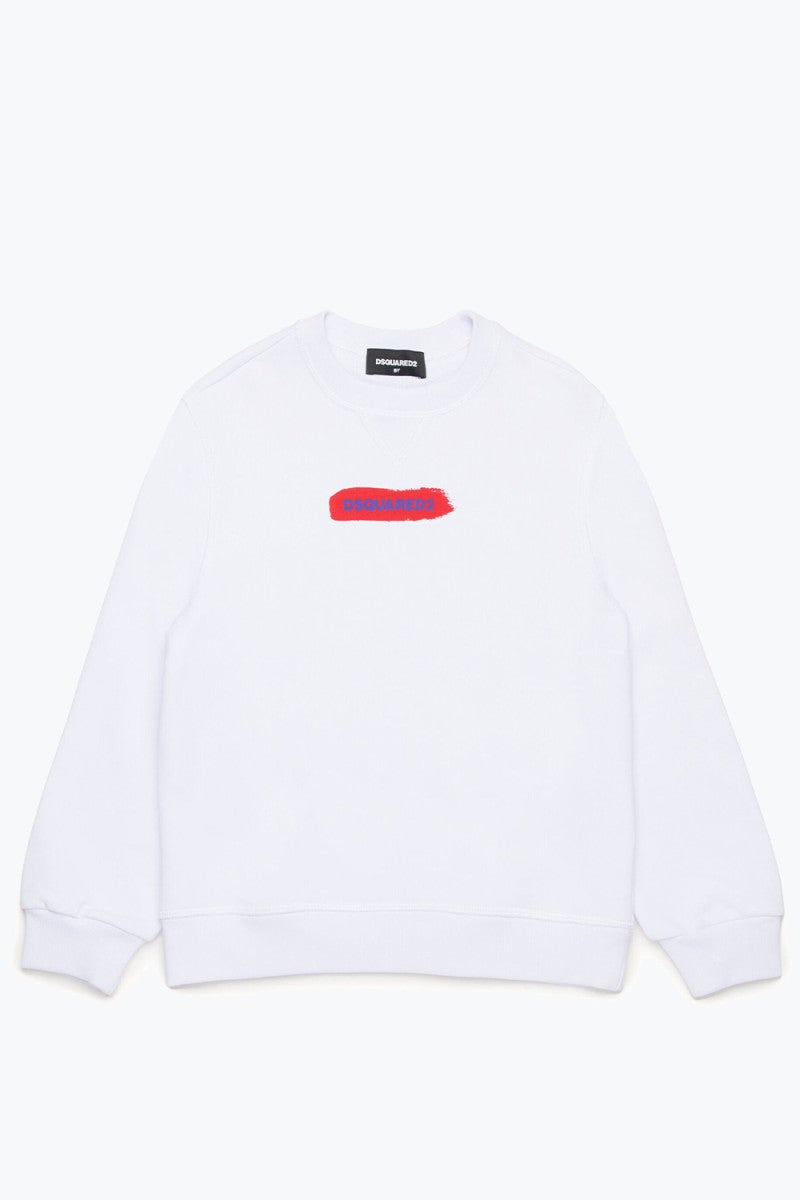 Felpa bianca dsquared 2