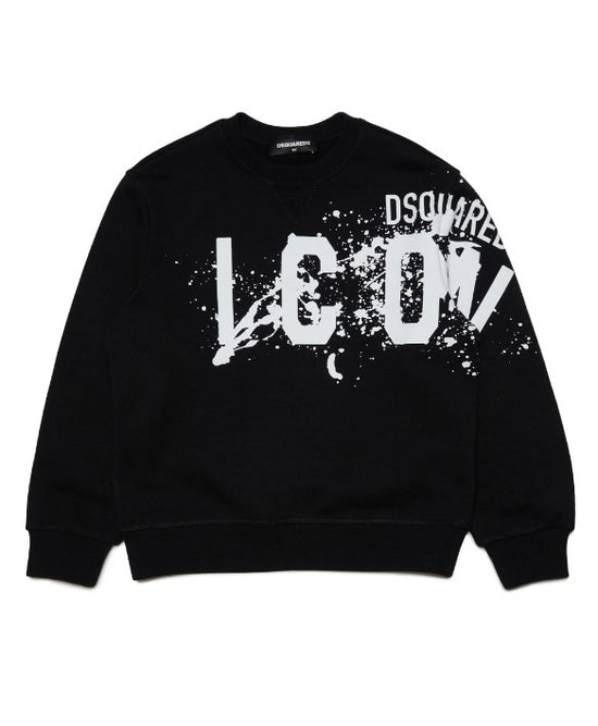 Dsquared2 Felpa girocollo con stampa