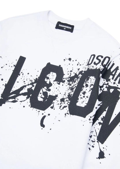 Dsquared2 Felpa girocollo con stampa